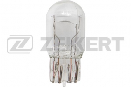 LP-1122 Zekkert Лампа W21/5W 12V (БЕЗЦОКОЛЬНАЯ ДВУХНИТИЕВАЯ W3X16q)