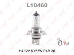 L10460 Лампа накаливания галогенная (H4 12V 60/55W P43t-38)