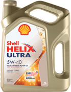Моторное масло Shell Helix Ultra 5W-40 SN Plus синтетическое 4L A3/B4 550051593