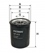 OP612 Filtron Фильтр масляный